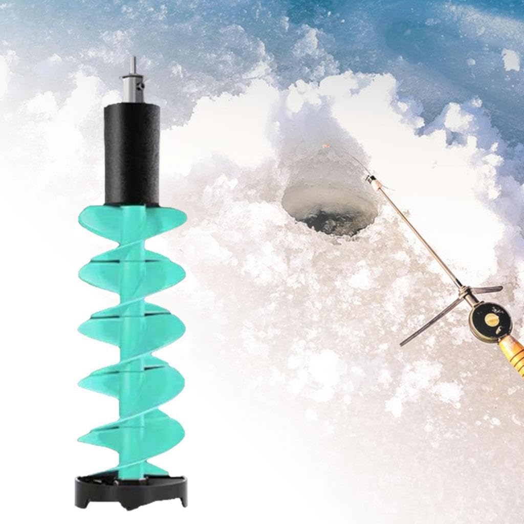 B Baosity Barrena para Hielo Taladro para Hielo Equipo Portátil Aleación de Aluminio Hoja Nylon Ahorro de Energía Adecuado para Pesca en Océanos R, 75 Cm Azul
