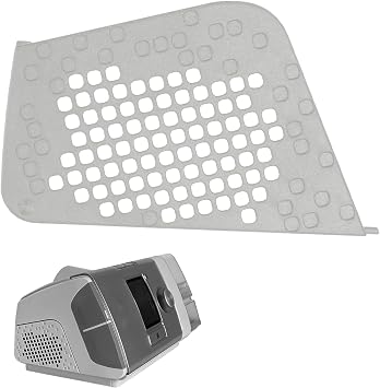 Filter Side Cover Compatible with Resmed AirSense/AirStart/AirCurve 10 Series Machines, Plastic Filter Cover Door Replcement - 1 Pack Gray