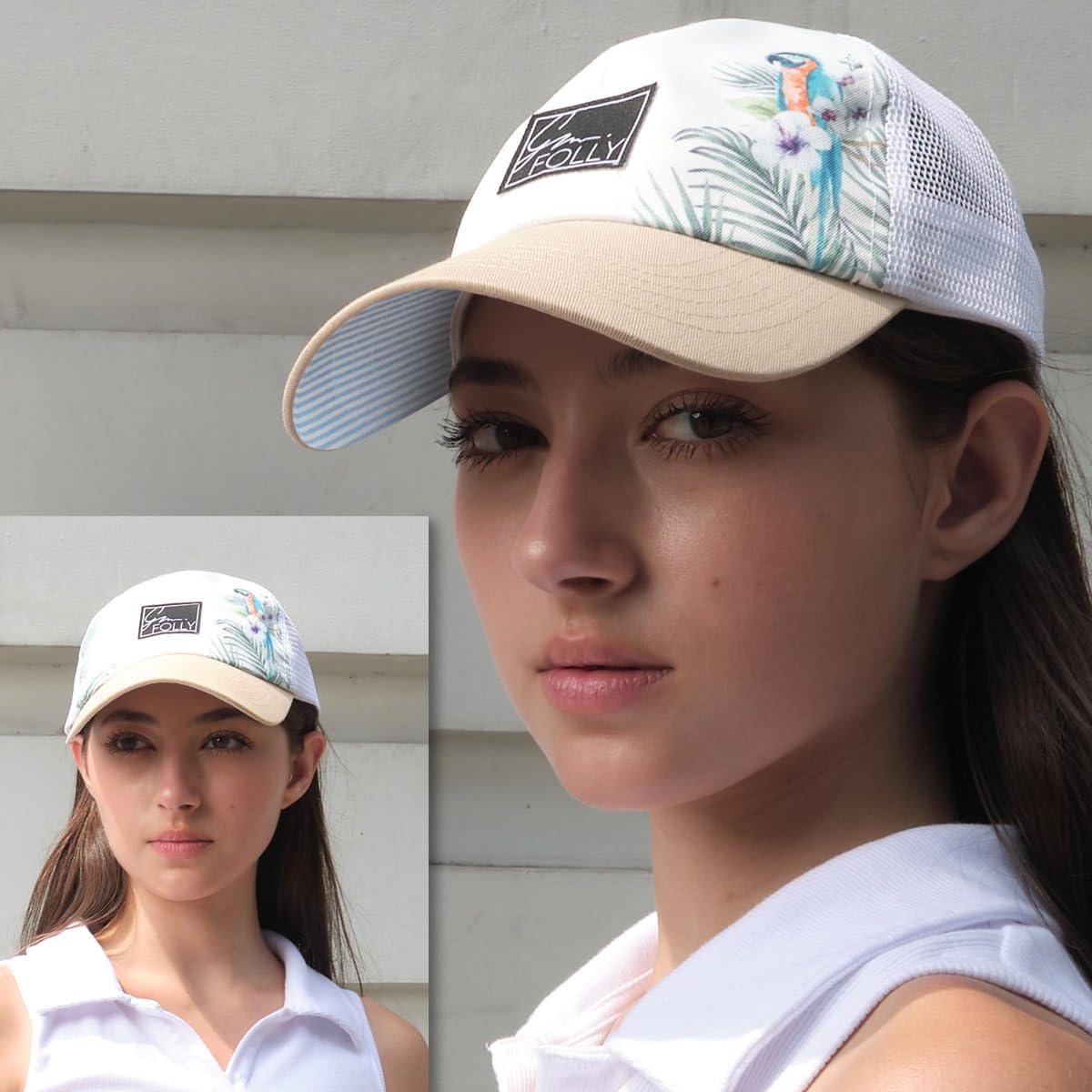Baseball Cap for Women in Cute Dad Hat Design with Mesh to Stay Cool at The Beach in Summer - Image 3