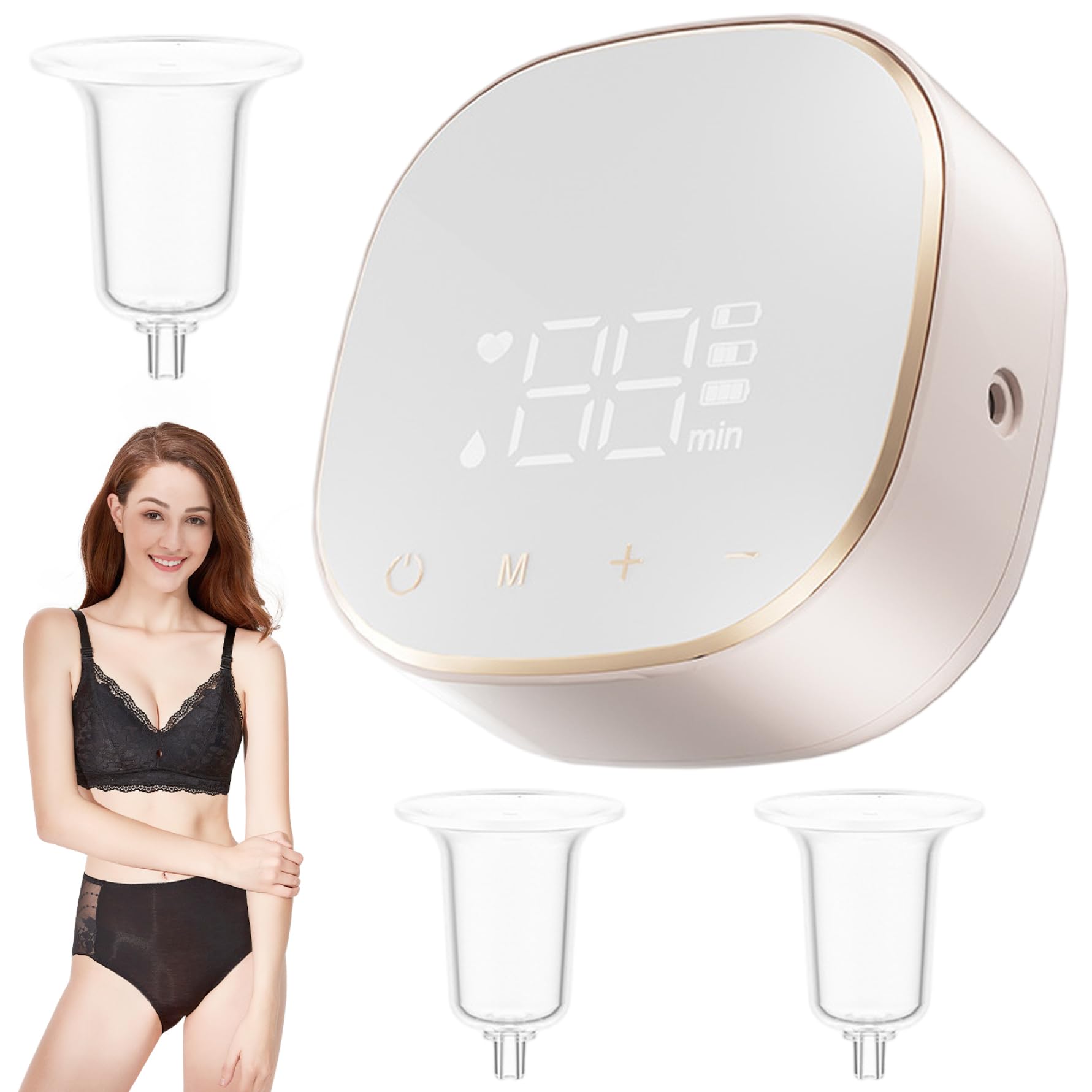 Nipple Everter pour tétons plats, correcteur électrique à écran tactile LED 9 niveaux 3 ventouses rechargeables