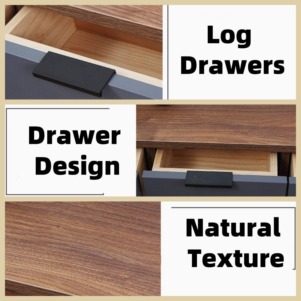 Wall-Mounted Floating Makeup Desk - Space-Saving Vanity Table with Drawers, Stylish Wooden Design for Bedroom - Perfect for Small Spaces (Mirror Not Included)