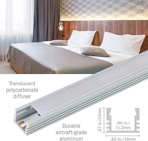 Miniatura 2 de Armacost Lighting Paquete de accesorios de cinta LED de montaje en superficie profunda - gris, 960004