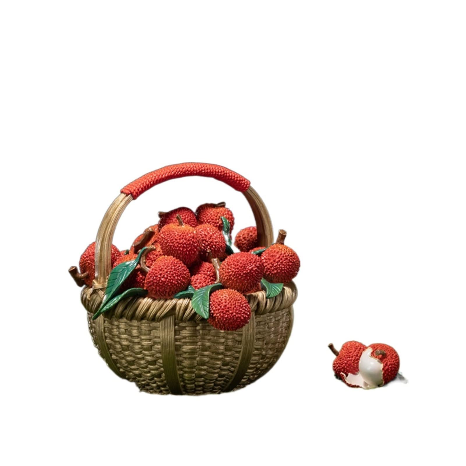 Dekoracje na biurko Miedziana ozdoba przedpokoju salon Tabletop Fruit liczi dekoracje na parapetówkę Akcesoria do biurka domowego