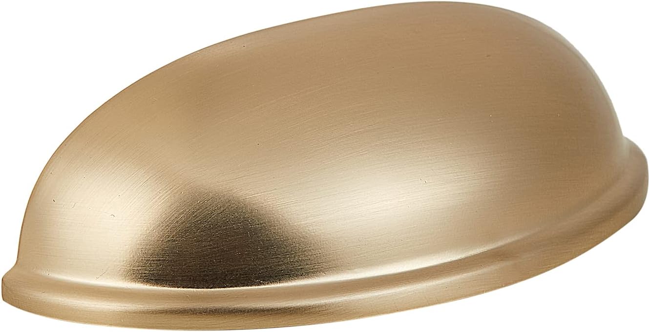 HARPOON Bin Cup Drawer Handle Cabinet Hardware Drawer Pulls 3 Inch 76mm 10 Pack Champagne Gold
