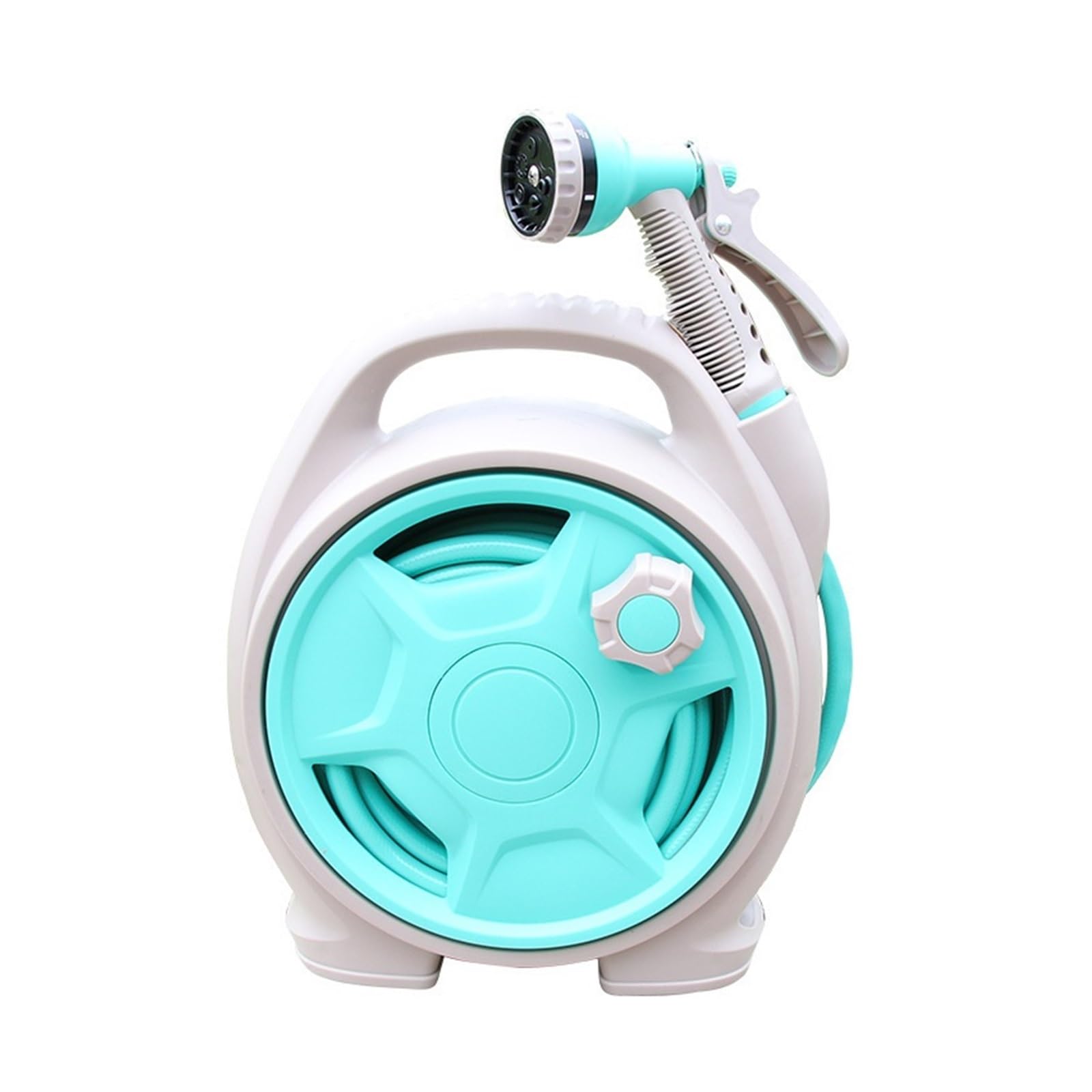 Portable Garden Hose Reel, Water Pipe Cart, Storage Stand, Rack for Watering, Car Washing, Household Cleaning, 13M Smooth Circulation