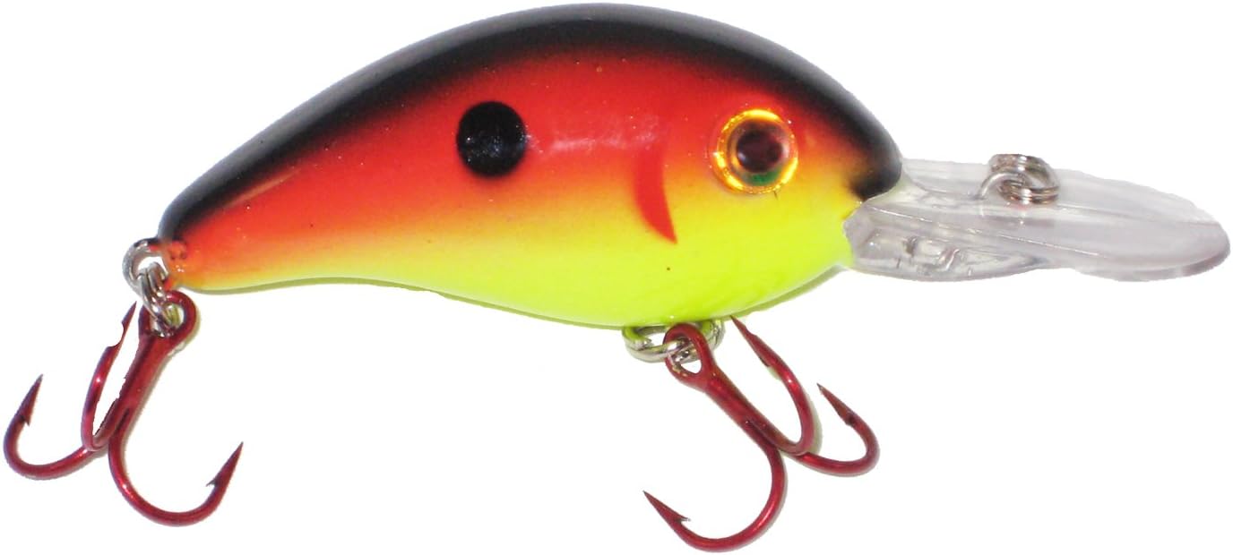 Strike King Slab-Hammer Crappie Crank Bait (Chart-Red Back, 3-Inch)