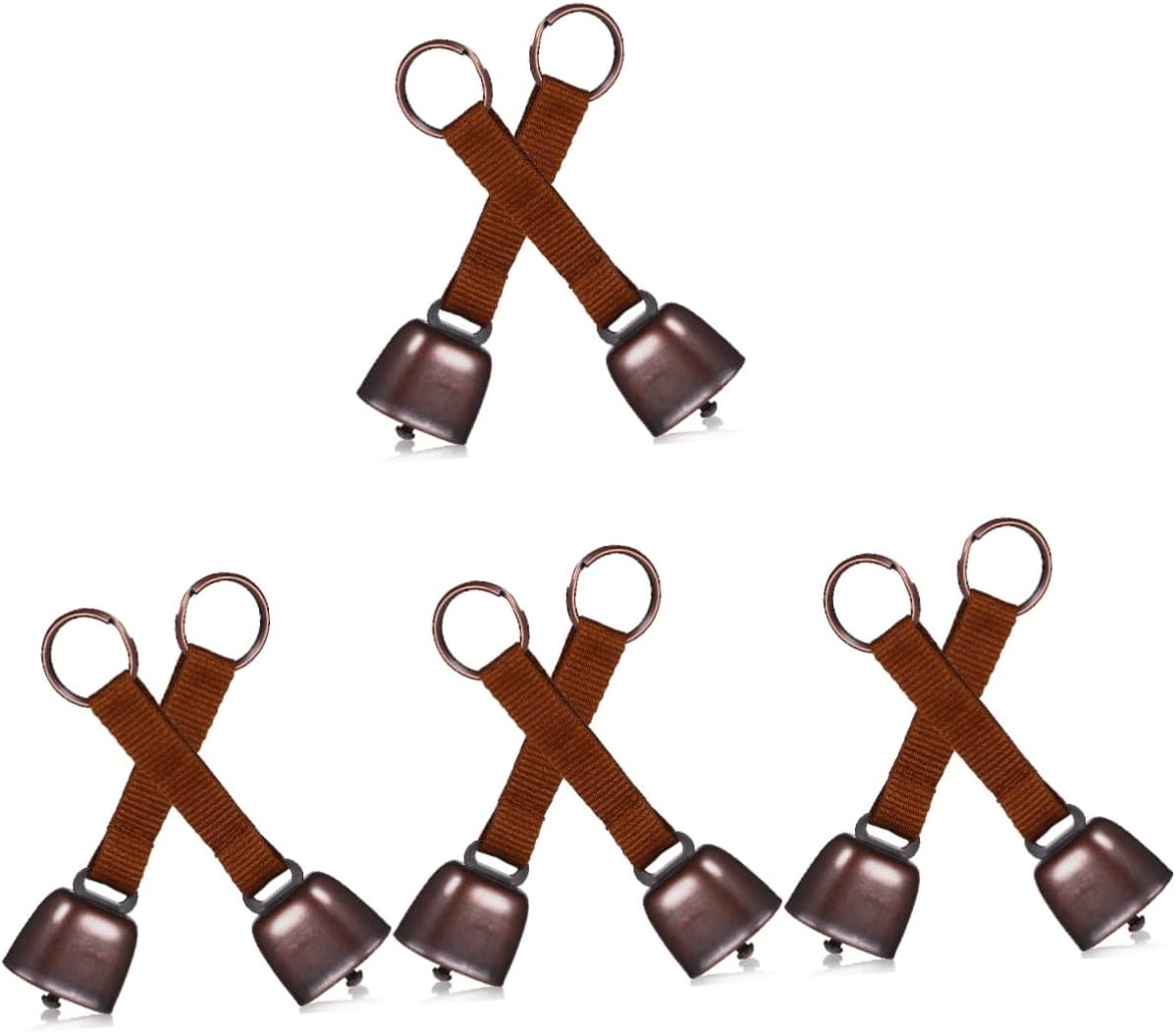 Milisten Mountain Climbing Bear Canister Pour Alarm Outside Cowbell Hiking Bell for Outdoor Whistles Holder Chime