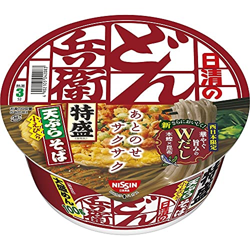 日清食品 どん兵衛 特盛天ぷらそば 142g×12個