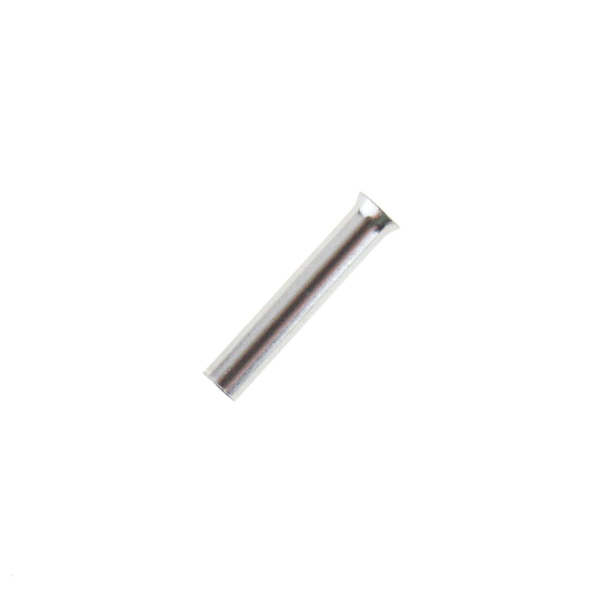 SeKi 14232 1.0 mm², Blank, Pack of 100, Wire end ferrules, Silver