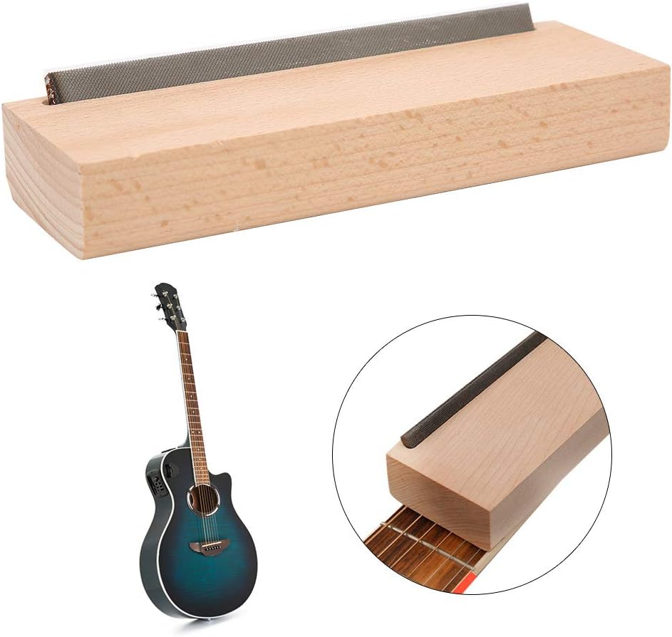 Bnineteenteam Guitar Fret Beveling File Guitar Fret File Trimming Guitar Repairing Maintenance Tool for Luthier Use