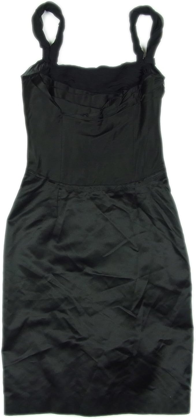 Amazon Co Jp プラダ Prada 38 M ノースリーブ シルク パーティードレス ワンピース ブラック 103esam 中古 服 ファッション小物