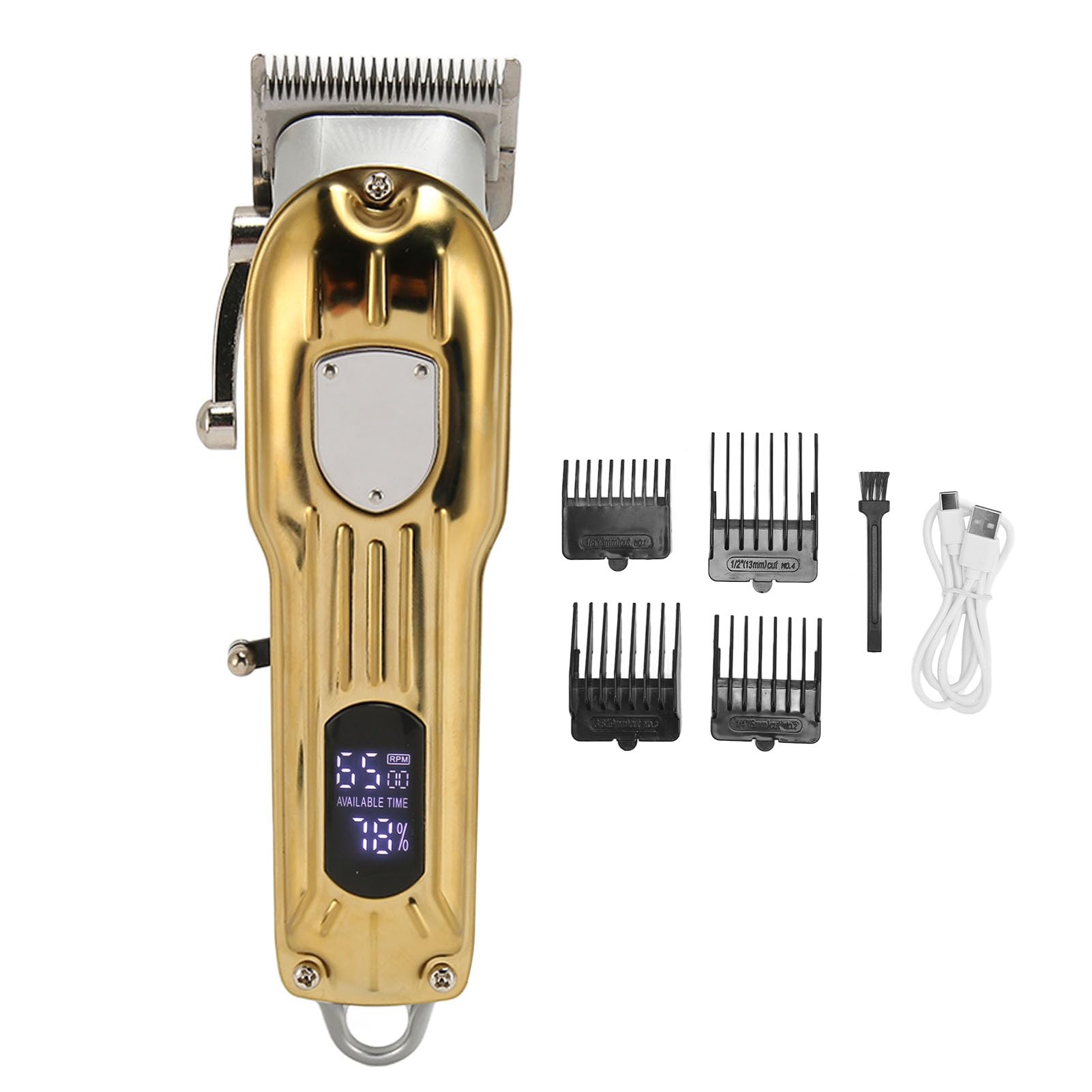 Fdit USB Charging Sharp Blade Electric Hair Trimmer Professional Electric Hair Clipper Set Electric USB Charging Electric Clipper Hair Clipper for Men Boys