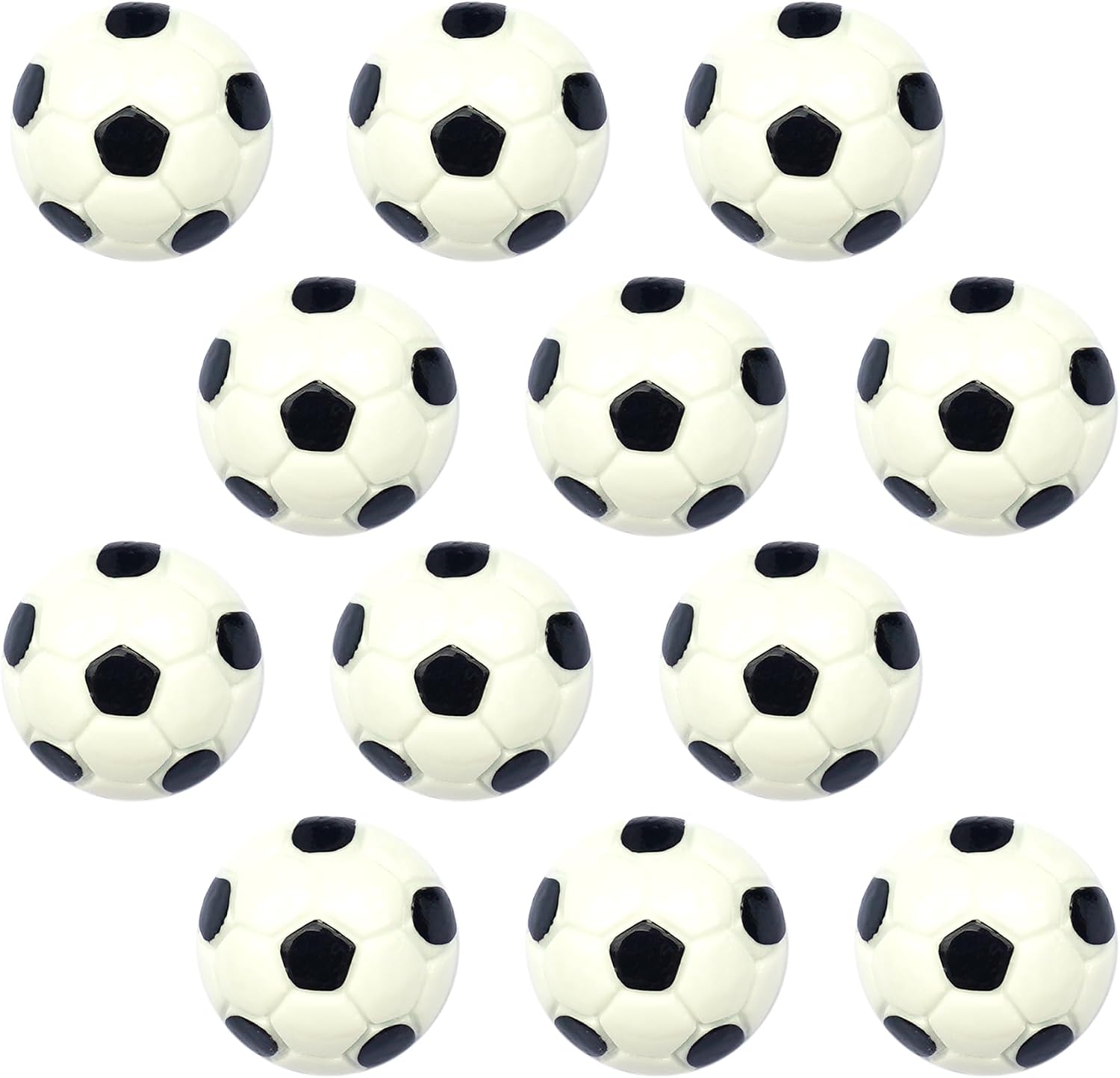 Imanes decorativos 3D balón de fútbol 12 piezas