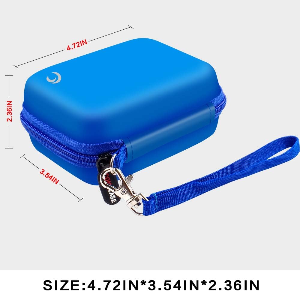 Carrying & Protective Case for Digital Camera, AbergBest 21 Mega Pixels 2.7" LCD Rechargeable HD/ Kodak Pixpro/ Canon PowerShot ELPH 180/190 / Sony DSCW800 / DSCW830 Cameras for Travel - Blue : Electronics