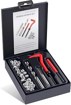 Thread Repair Kit M10x1.5mm Helicoil Restoring Thread Repair Tools Wire Insert Kit for Helicoil Type Internal Screw Holes Repairing