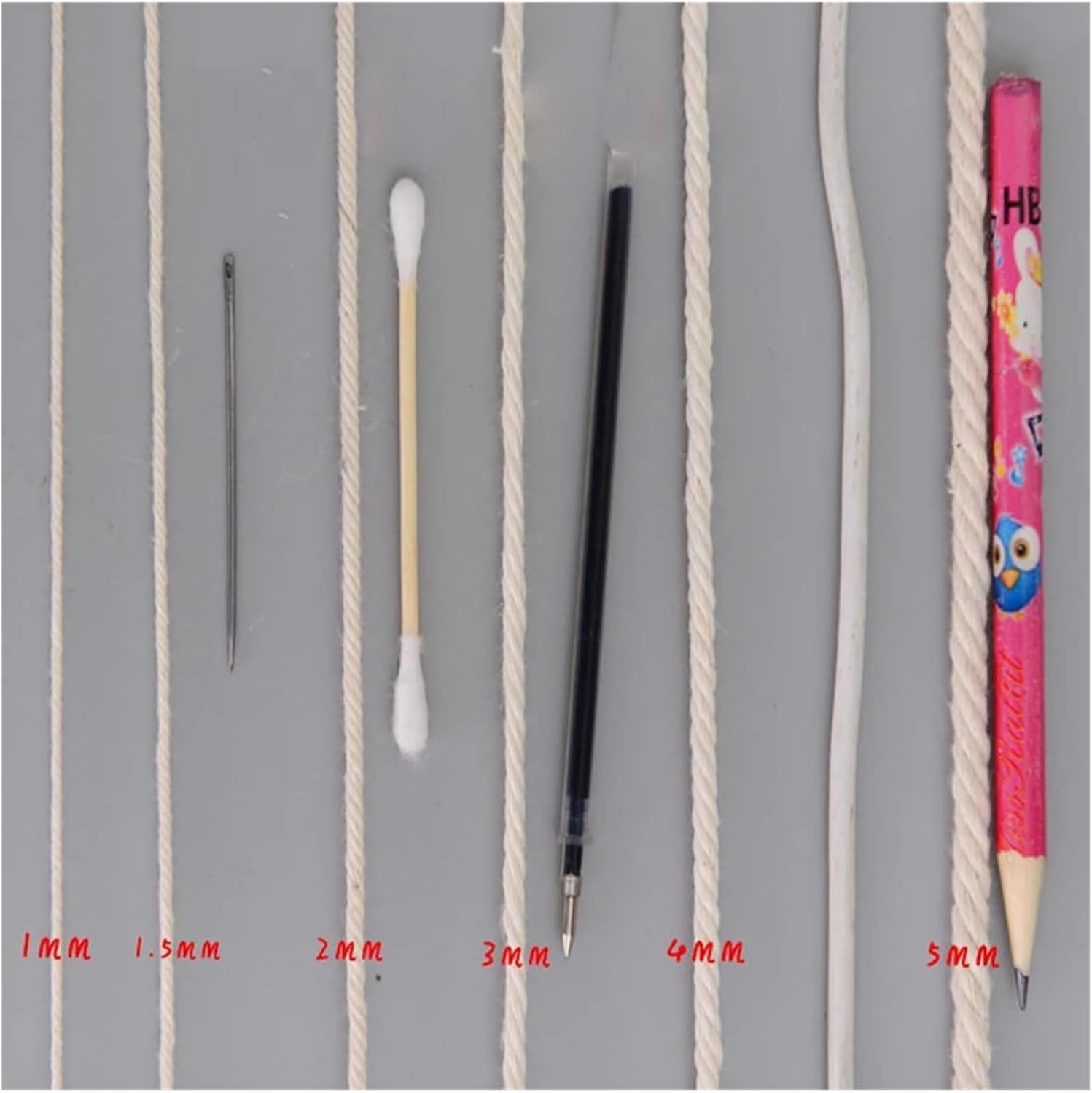 1-10mm lace Rope Twisted Rope Cotton Rope Handmade Natural Beige Rope DIY Accessories 100m(4mm 100m Beige)