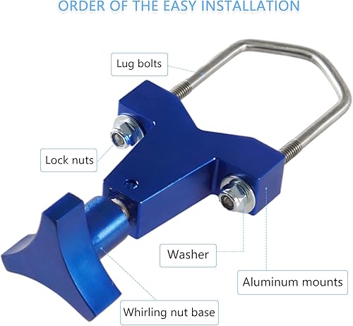Miniatura 6 de YESHMA Soporte de tubo de gato de elevación alta de 1-2.5 pulgadas (redondocuadrado) compatible con parachoques de tubo, barras de toro, jaulas