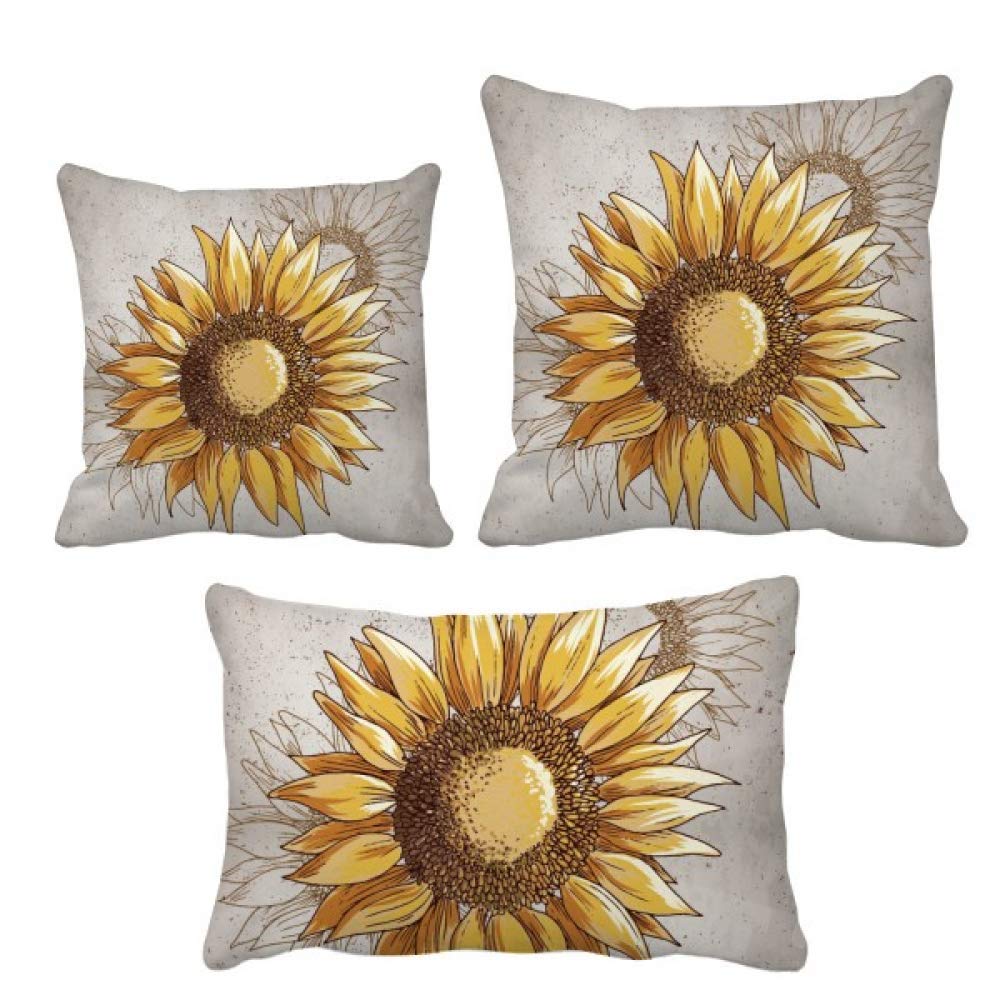Coussin de garnissage tournesol fleur plante pour décoration canapé sofa salon
