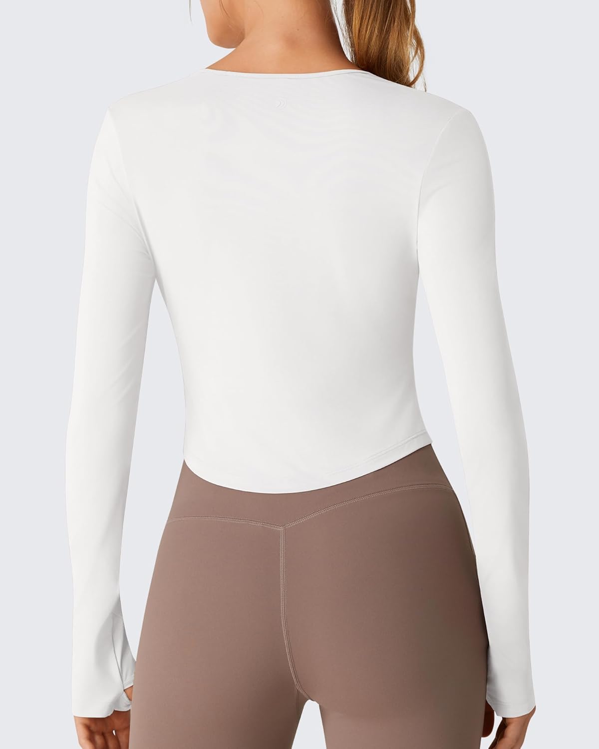 G4Free Lightbreeze Women UPF 50+ Sun Shirts Thumbholes Long Sleeve Crop Workout Tops V Neck T-Shirts Casual - Image 5