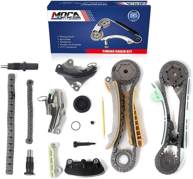 MOCA Timing Chain Kit with Sprocket and Guide Set Fits for Ford Explorer 97-10 & for Ford Ranger 01-08 & Mazda B4000 01-08 & for Mercury Mountaineer 98-10 4.0L V6