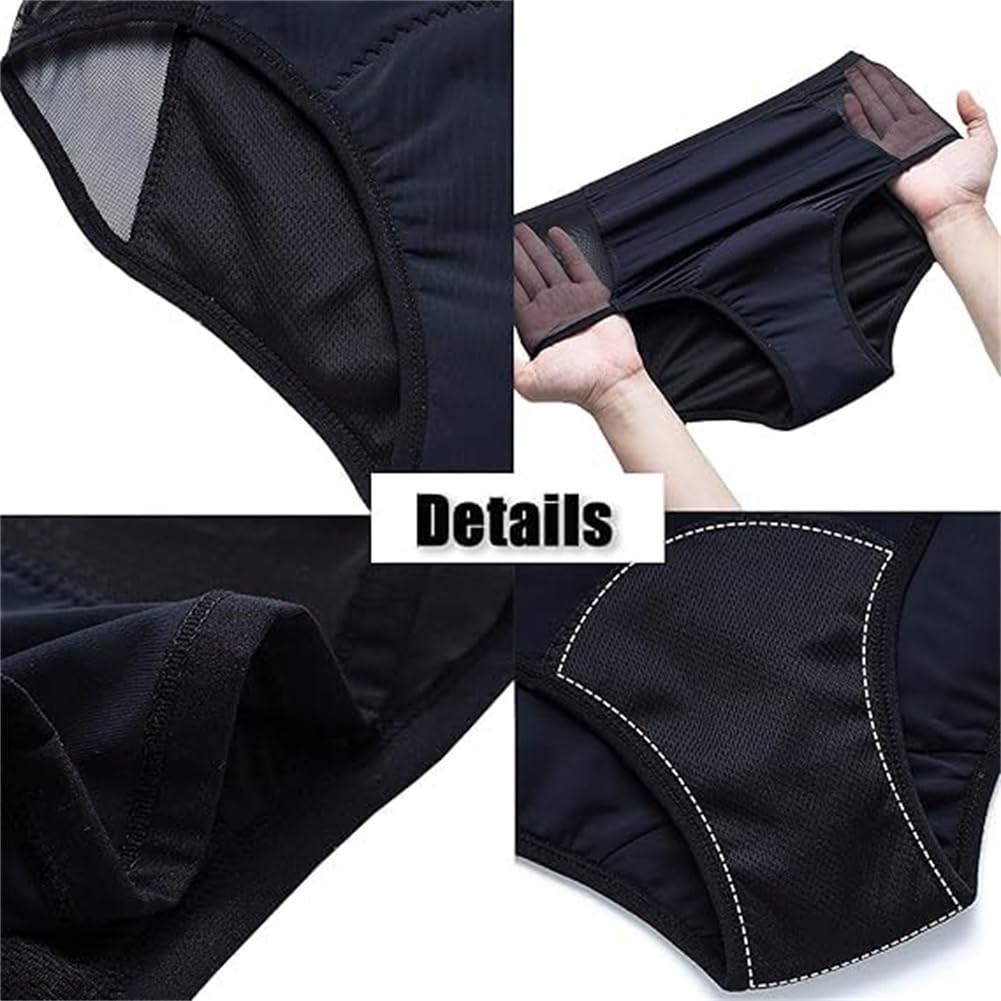 Bragas a prueba de fugas, de flujo pesado, a prueba de fugas, soporte para el suelo pélvico y ropa interior a prueba de fugas, ropa interior a prueba de fugas para mujer
