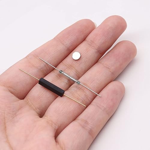 Miniatura 5 de Weidder (15 piezas) 10 unids interruptor de lámina de vidrio 5 unids interruptor de lámina de plástico normalmente abierto (N/O) Contacto magnético
