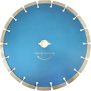 Meacase 10 inch Segmented Diamond Saw Blade for Concrete Masonry Brick Block Stone with DM-7/8"-5/8" Arbor