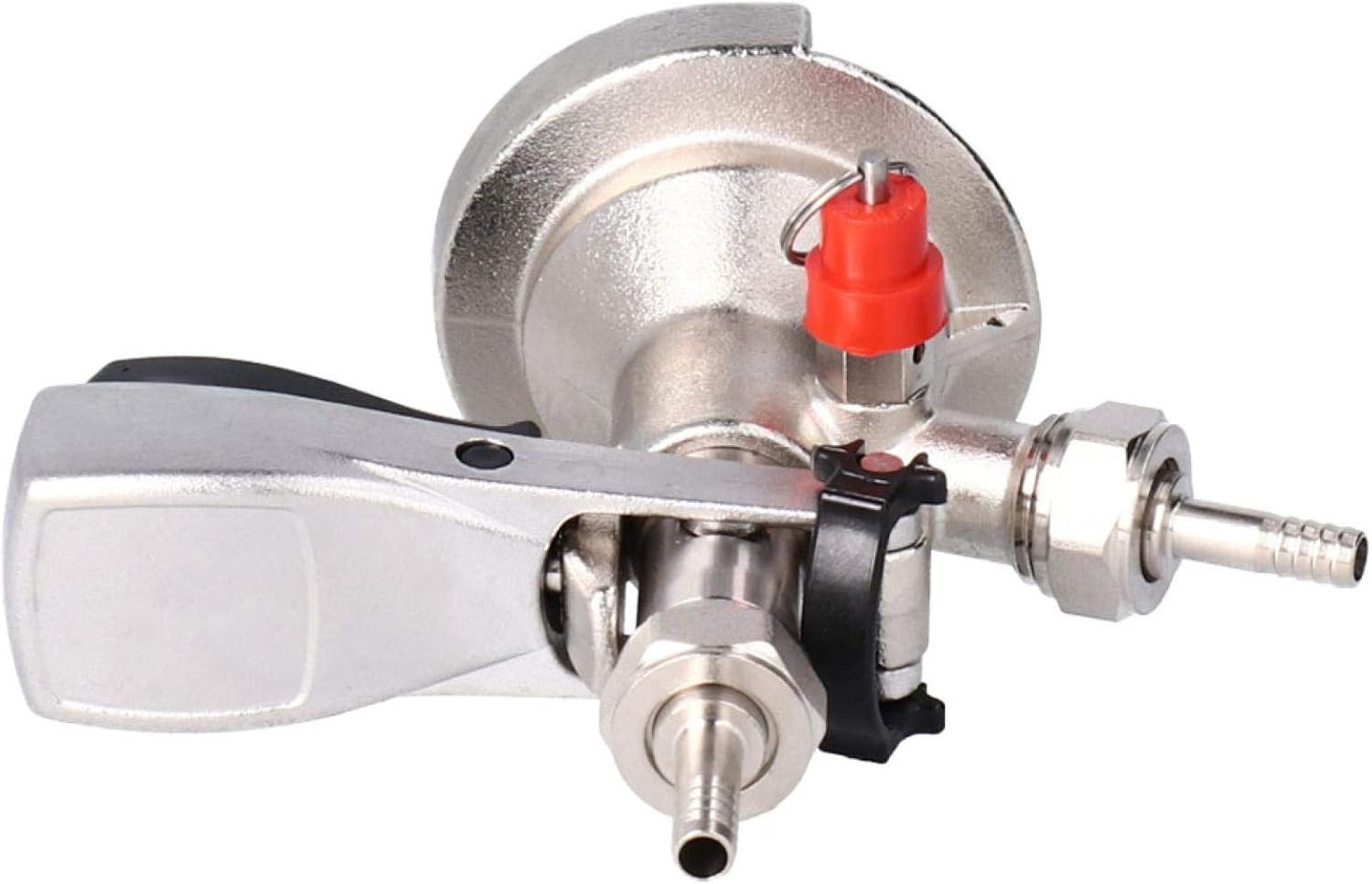 Beer Barrel Coupler Keg Coupler G5/8 A Type Stainless Steel Beer Keg Tap Distributor Coupler with Relief Valve Brewing Accessory