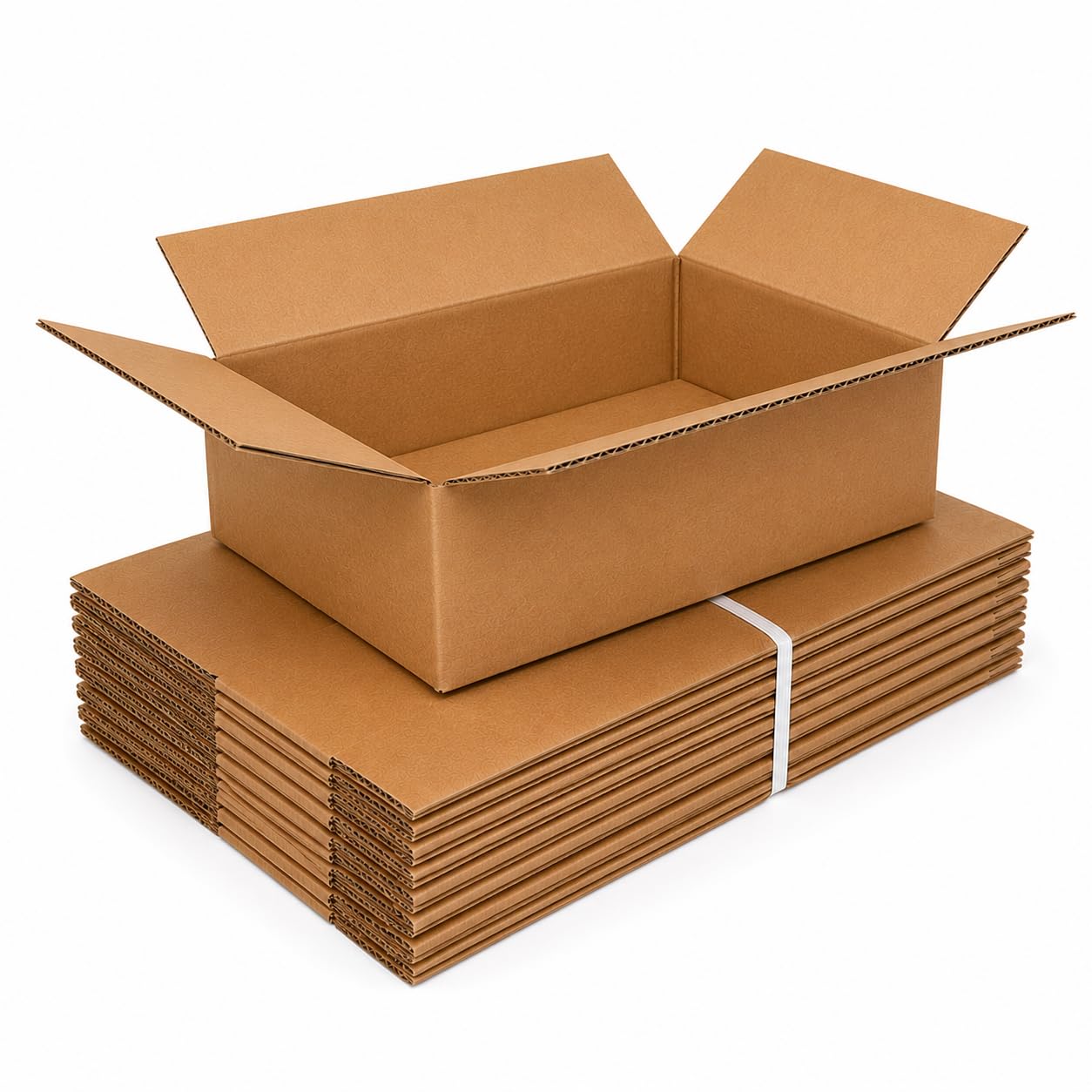10 Pack Cardboard Shipping Boxes Heavy Duty Corrugated Mailing Boxes for Packaging, Parcel Posting, Moving House, Ecommerce, Gift Packing & Business Shipping, Brown Kraft Cartons (12"×9"×4")