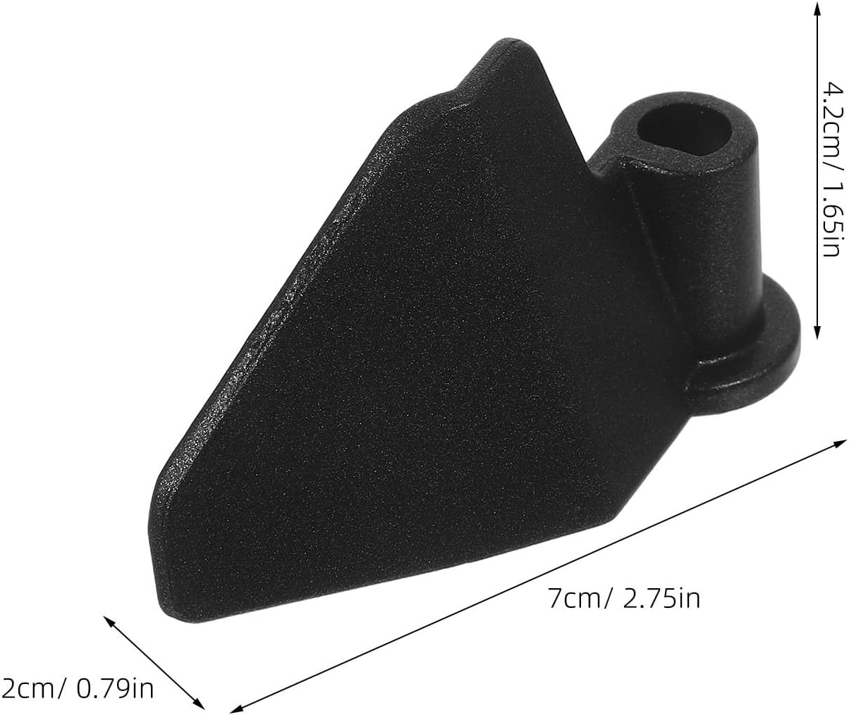 Ciieeo 4pcs Bread Maker Mixing Paddle Replacement Black Stainless Steel Kneading Blades Universal Bread Machine Parts for Kitchen Baking Accessories