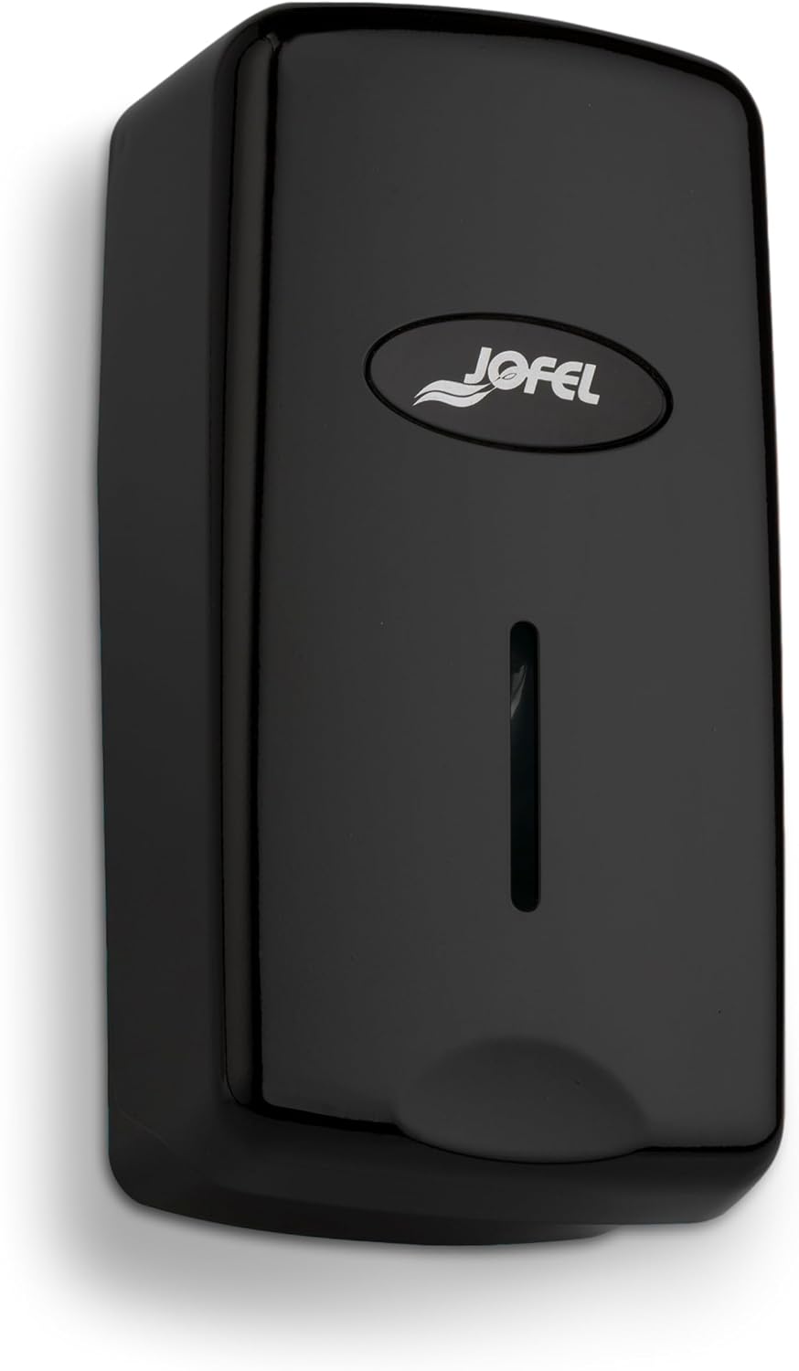 San Jamar Jofel Valor Plastic Soap Dispenser, Hand Sanitizer Dispenser with Modern Design for Home, Bathroom, Kitchen, Restooms, Restaurants, 1 Liter, Black