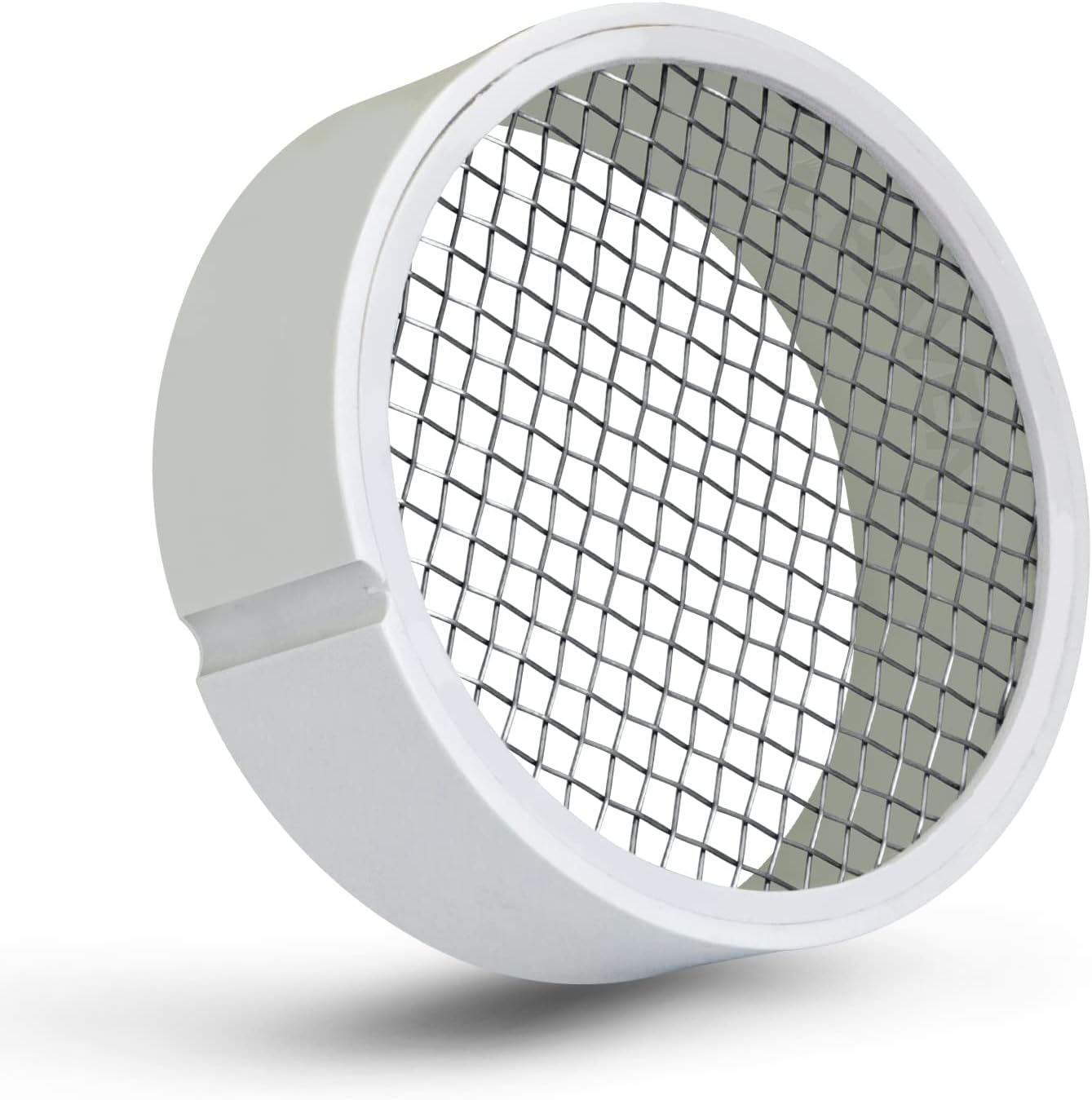 Raven R1511 6 inch PVC Termination Vent with Stainless Steel Screen, White
