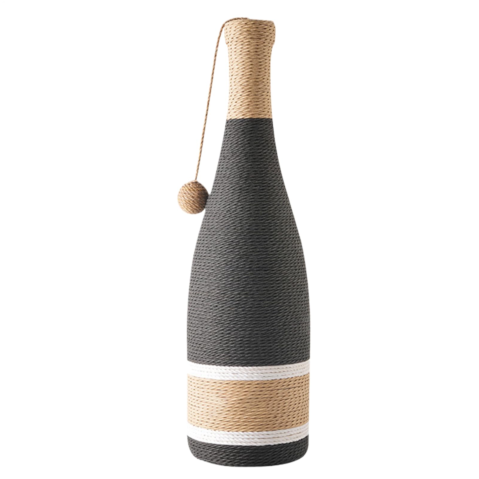 Griffoir pour chats d'intérieur – Bouteille de vin naturelle accessoire vertical avec balle – griffoir pour chat, pour entraînement physique, simulation mentale, escalade, intérieur ou extérieur, jeu