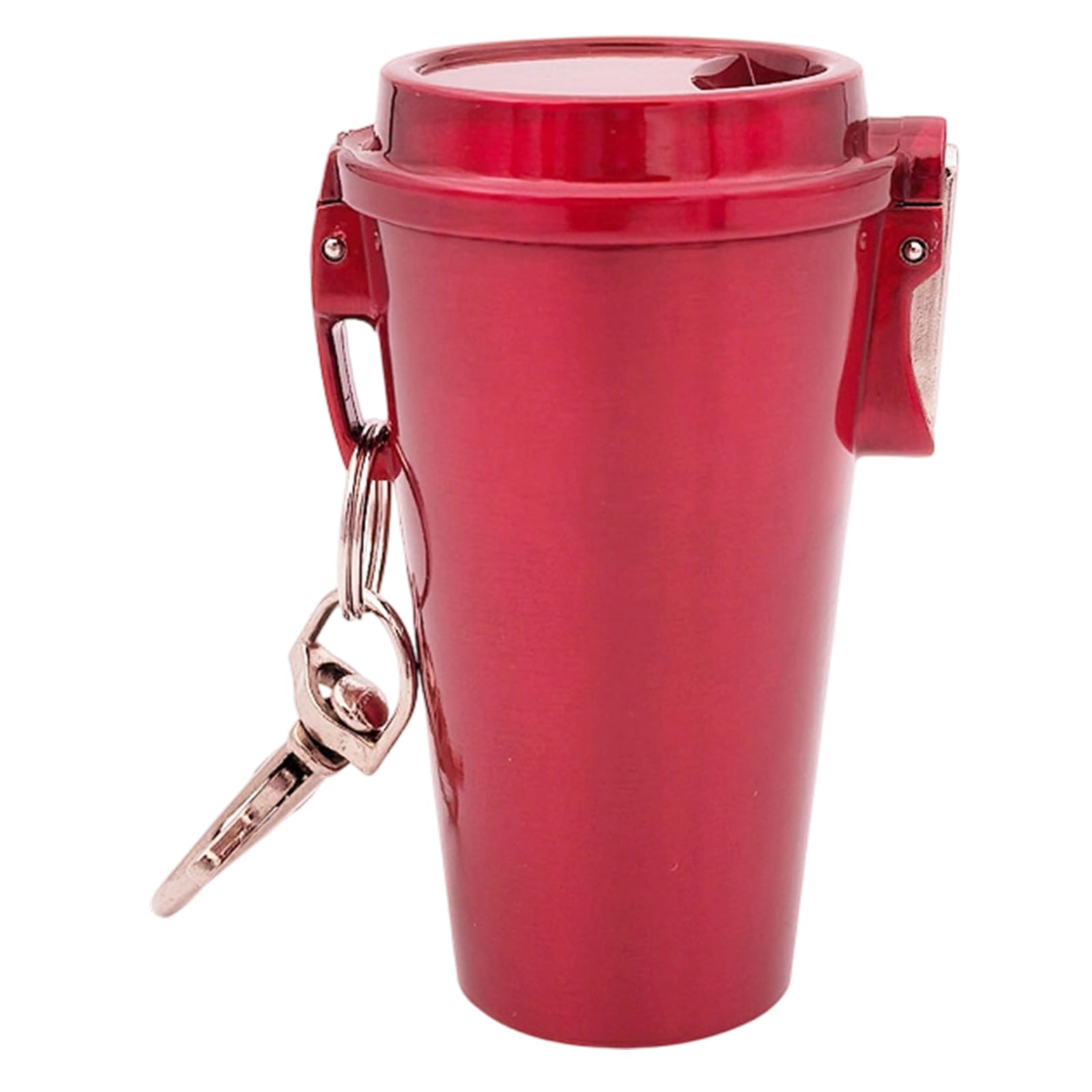 Sealed Pocket Ashtray with Keychain Metal for Camping Prevents Spillage and Odors in Public Place Camping Ashtray