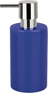 Spirella Seifenspender Tube | mit Pumpe | Flüssigseifen-Spender | Porzellan | 300ml | Langliebig und Robust | Blau, Unique