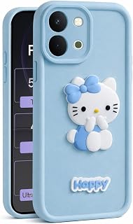 AeoFit Cute 3D Cartoon Soft Silicone Back Cover for Vivo Y51 Pro 5G – Stylish Design Slim Protective Case with Camera Prot... Price In India