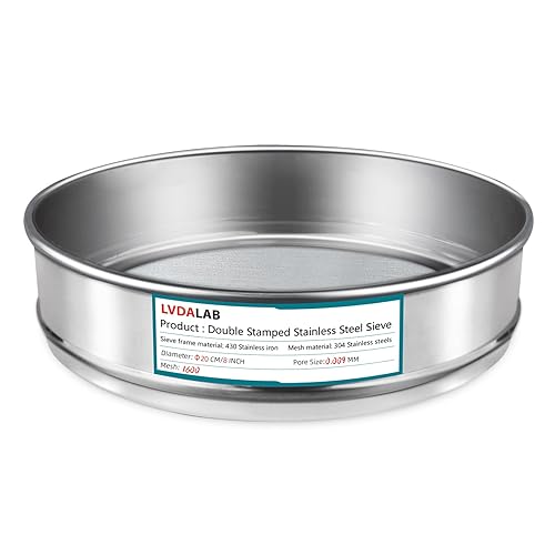 Miniatura 29 de Tamiz de Malla de Acero Inoxidable 304, Tamiz de Prueba de 10 Mallas (2mm) de Abertura, Diámetro de 7.9 Pulgadas (20cm) Tamices Económicos de