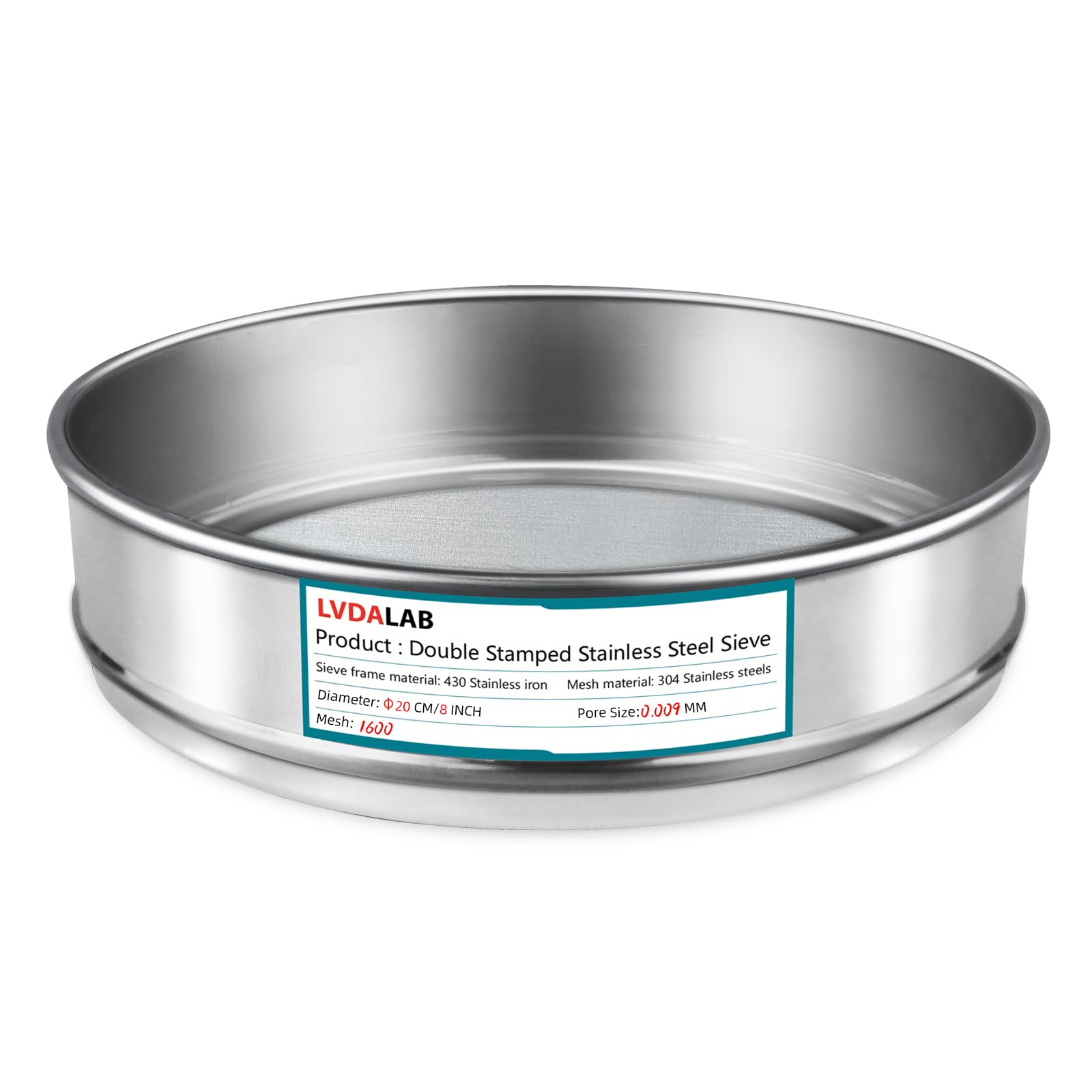 Stainless Steel Lab Sieve - 270 Mesh -32 Stainless Steel Lab Sieve - 270 Mesh -32