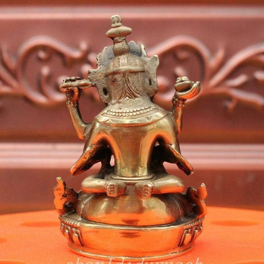 Amazon｜LULUTING 工芸品 仏教真鍮Mandkesvaraヤブユム上のLotus