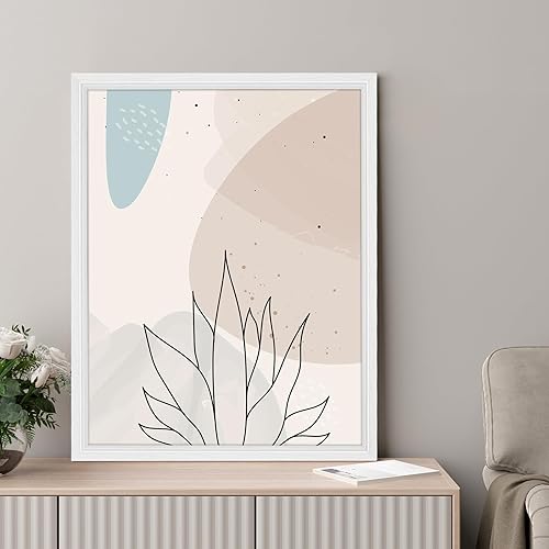 Vista 52 de GULETHUN Marco de fotos de 24 x 36 pulgadas, marco para póster blanco, decoración del hogar, marcos naturales de galería, formato horizontal