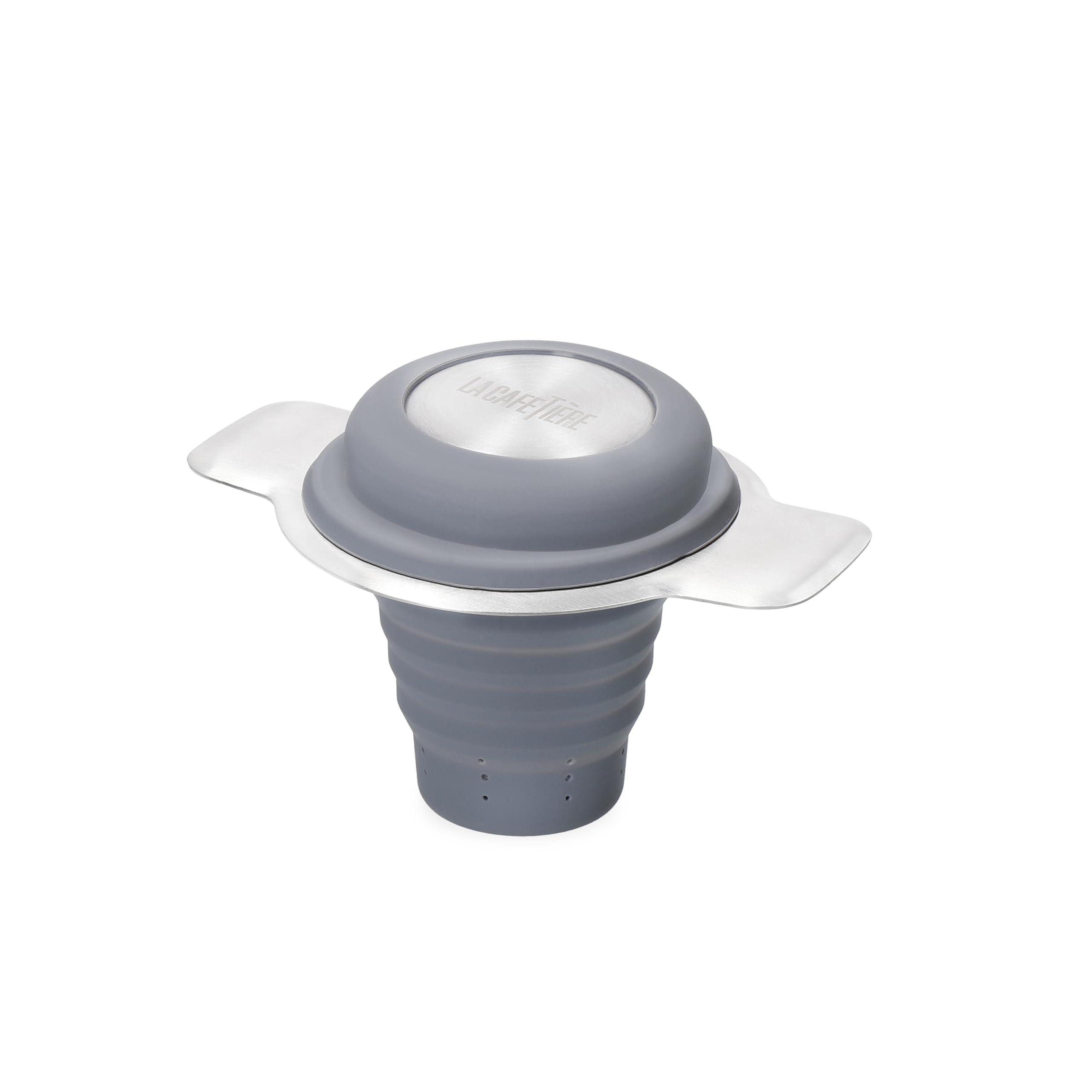 La Cafetière Invertible Tea Filter for Loose Leaves, Collapsible Silicone Tea Infuser for Teapots, Cups and Mugs