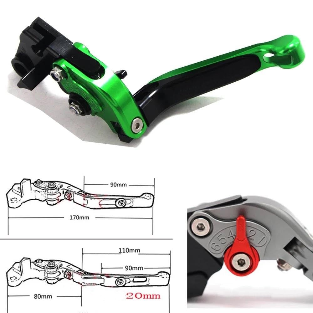 Pour Y&amaha FZS 600 FZS600 Pour Fazer 1998 1999 2000 2001 2002 2003 CNC Réglable Extensible Pliant Levier D'embrayage De Frein Accessoires De Moto Embrayage moto (Color : 13)