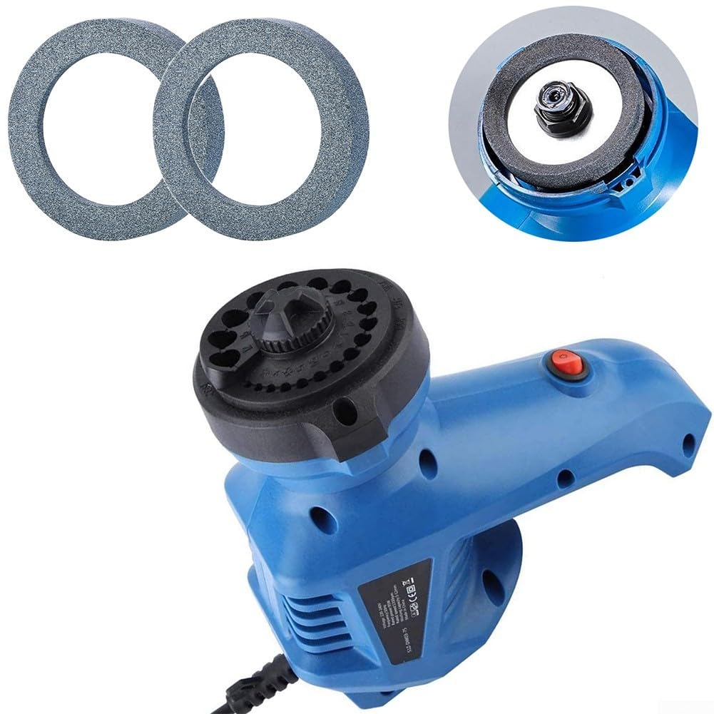 Afiladora Brocas 130° 19 Agujeros Plástico Corindón(4PCS grinding wheel)