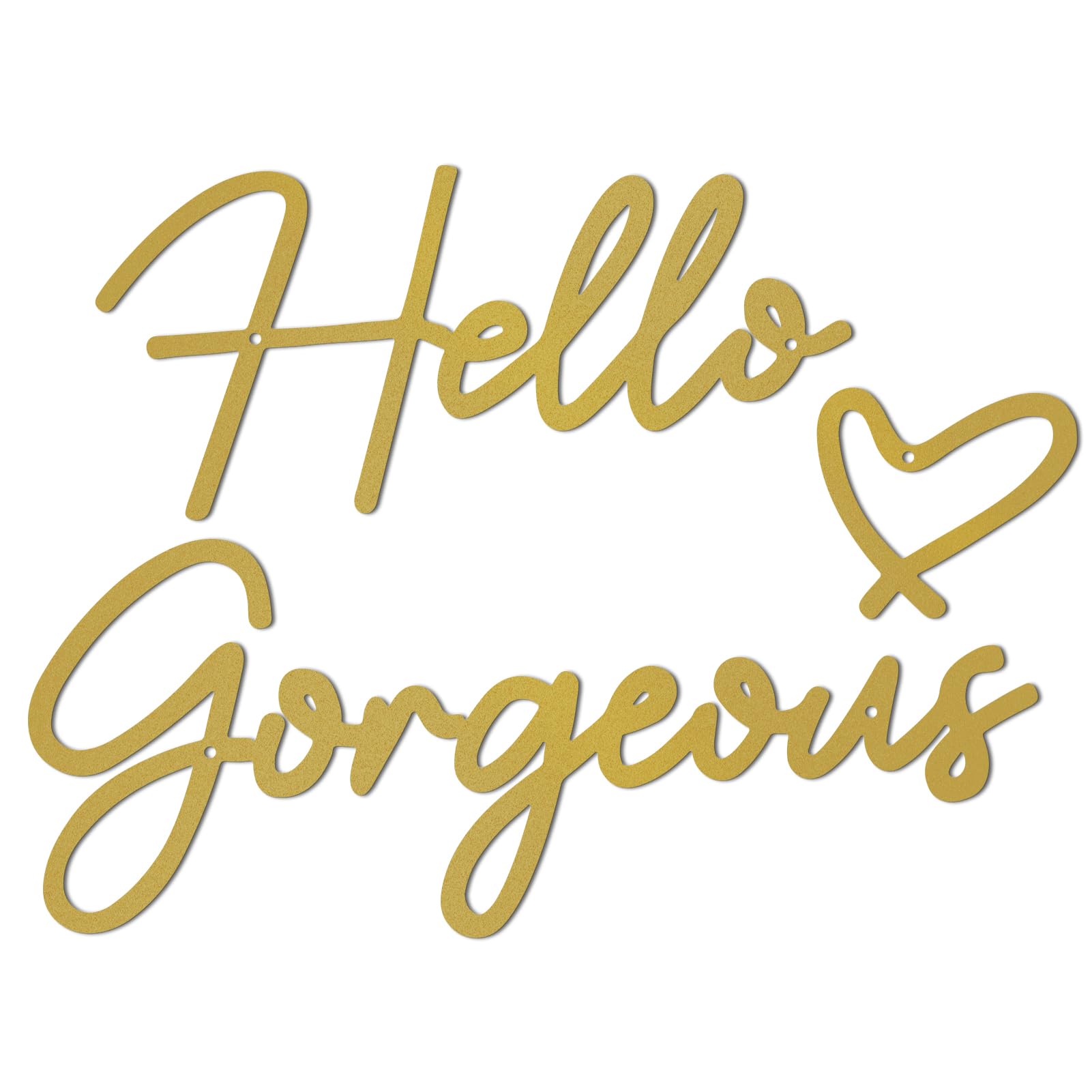 Décoration murale en métal Hello Gorgeous pour relooker un mur vide - 8