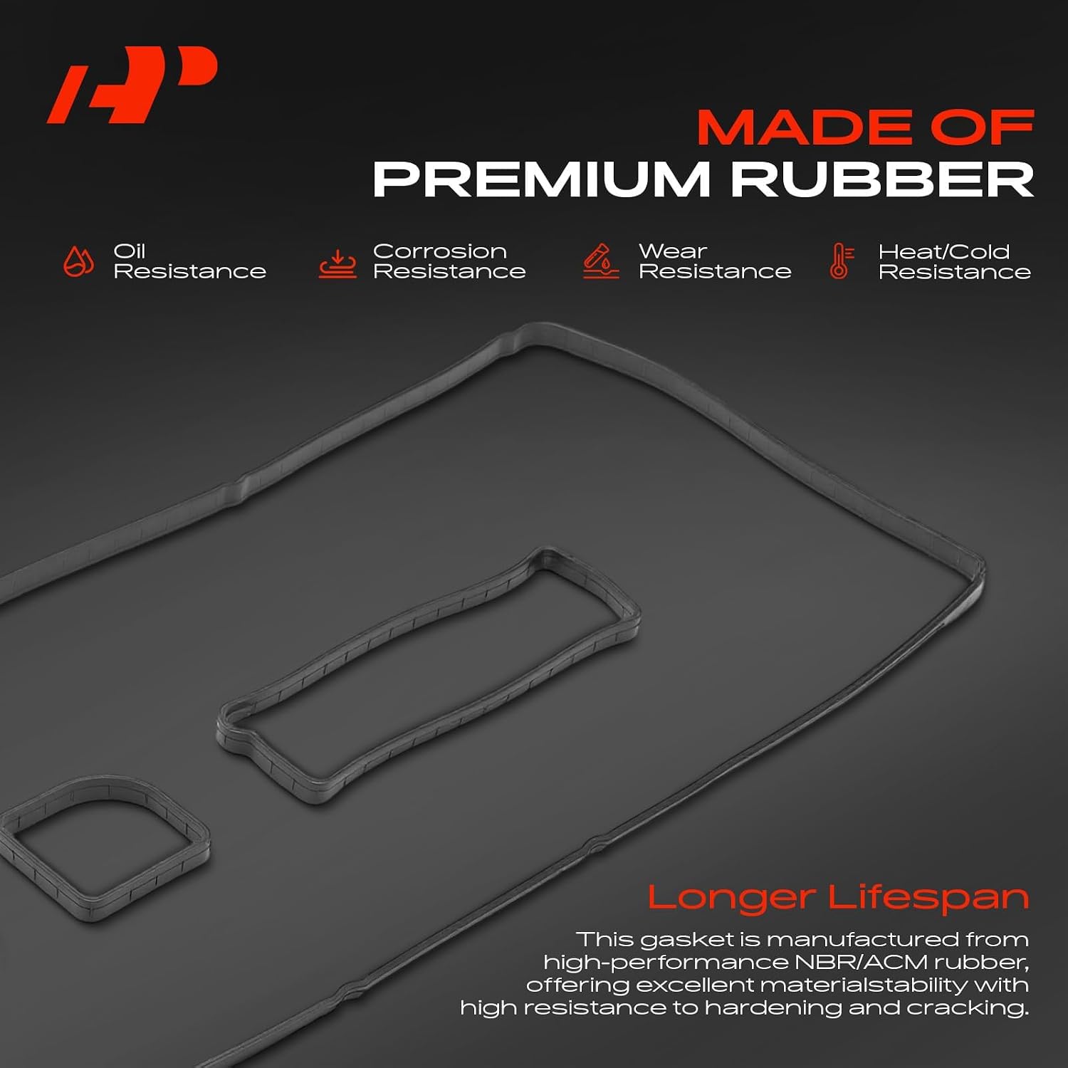 A-Premium Engine Valve Cover Gasket Set Compatible with Ford, Lincoln, Mazda, Mercury - 2003-2020 - Escape, Focus, Fusion, Ranger, Transit Connect, MKZ, 3, 5, 6, CX-7, Tribute, Mariner, Milan