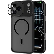 Magnetic for iPhone 17 Pro Max Case with Full Camera Protection, Black