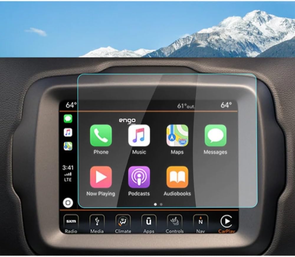 Engo Jeep Renegade Longitude 7 inç Multimedya ile Uyumlu Ekran Koruyucu Nano
