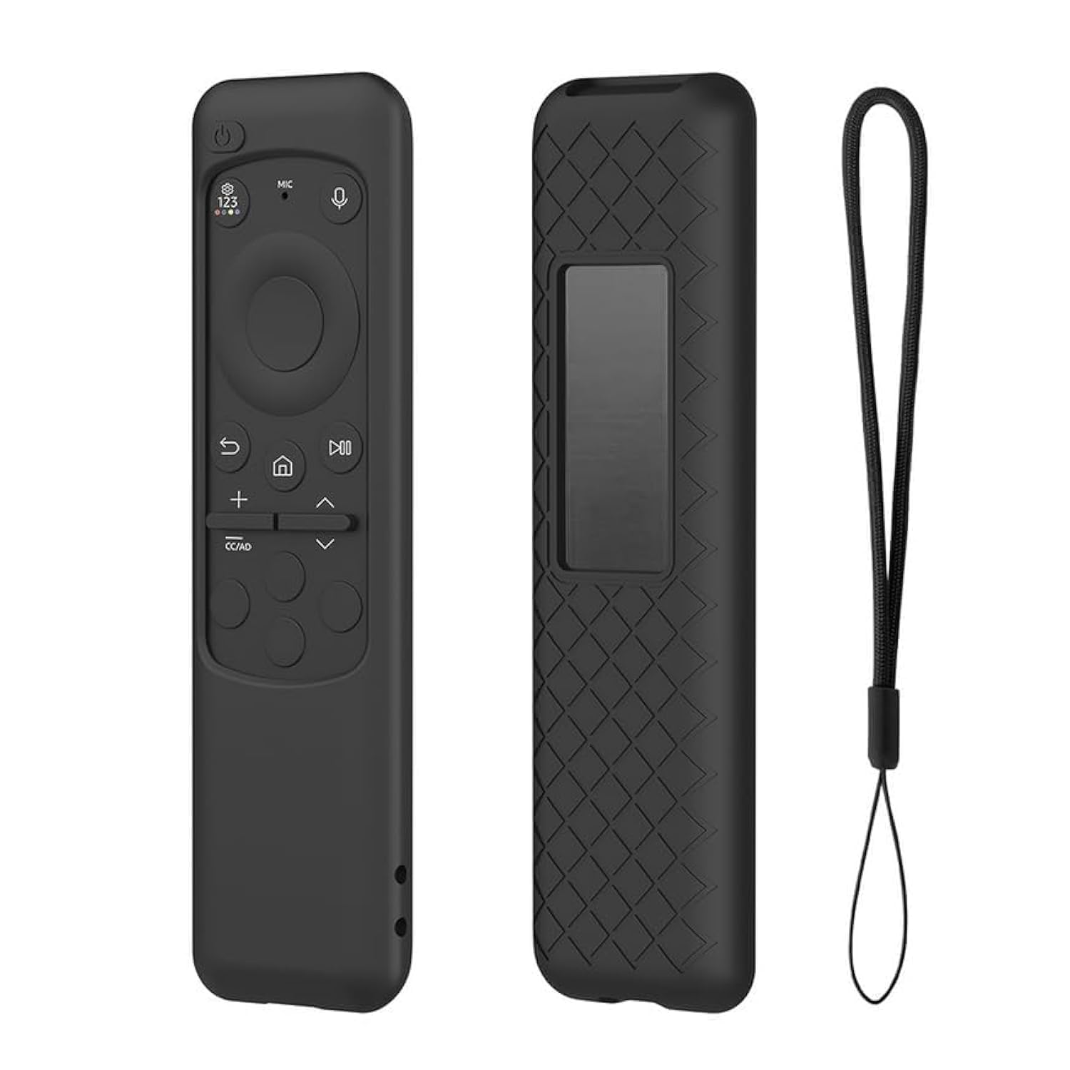 SKEIDO 2023 New For Samsung BN59-01432A Solar Remote Control Silicone Protective Case For TM2360E Anti-Drop Dustproof Protector Sleeve (Black)