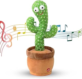 MAJIK Dancing Cactus for Kids Repeat What You Say and Sings Soft Plush Talking Cactus Baby Toys Funny Education Toys for C Price In India