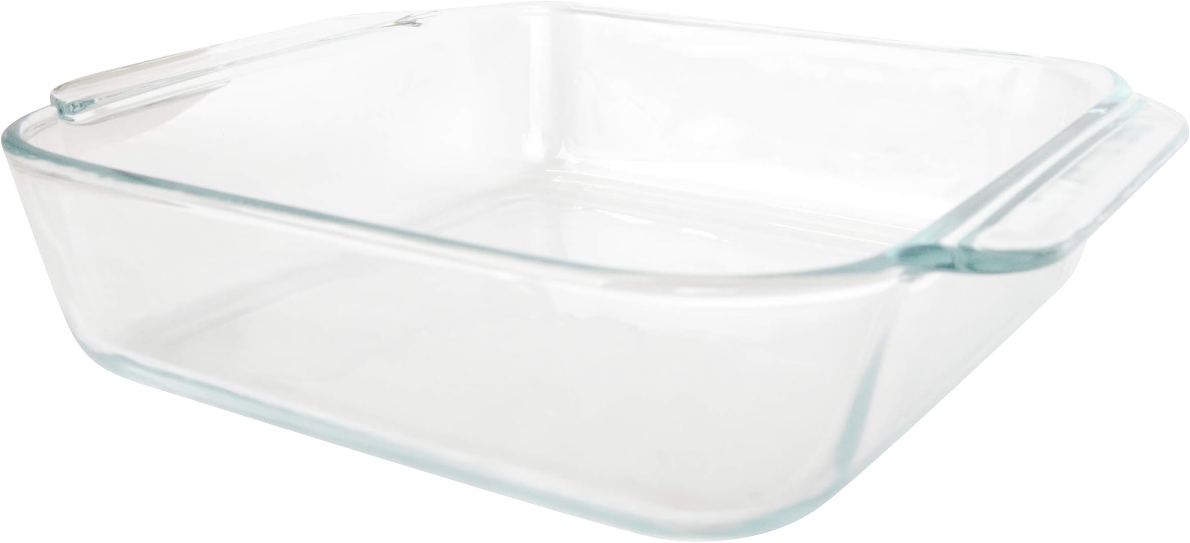 Pyrex 222 Basics Square Glass Baking Dish, 2-Quart (8inx8inx2.5in) Clear Glass Oven Bakeware – Perfect for Sweet Rolls, Brownies, Cakes and so much More - Made in the USA